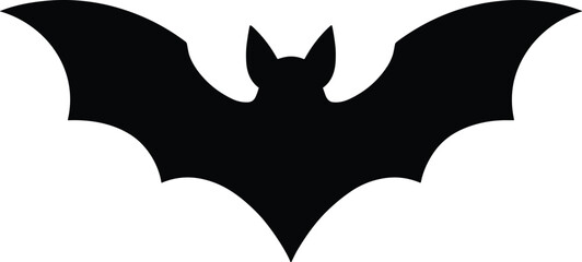 silhouette bat black vector