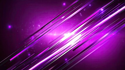 Abstract vibrant purple design with diagonal lines and light effects