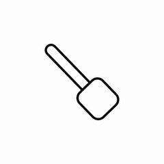 cooking spatula tool  icon sign vector
