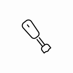 immersion hand blender icon sign vector