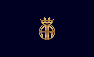 AR initial letters, monogram logo