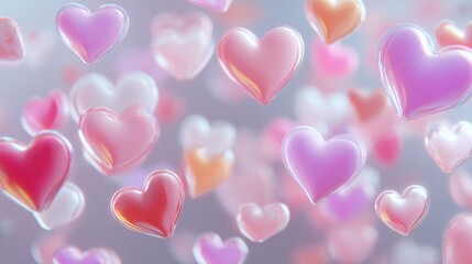 hearts love valentines day shiny background                                no logos no brands ar 169