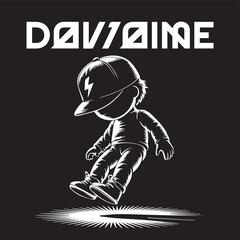 vector illustration of hockey player