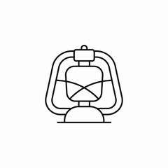 kerosene lantern light icon sign vector