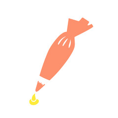 cake piping bag vector