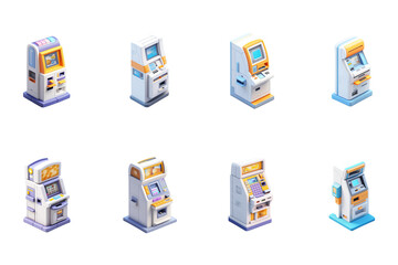 Colorful world flags set with various currencies and banknotes symbolizing global finance and economy