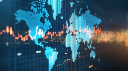 Obraz premium Global Market Trends Visualized.