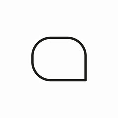 empty speech bubble icon sign vector