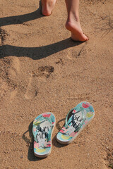 traces dans le sable