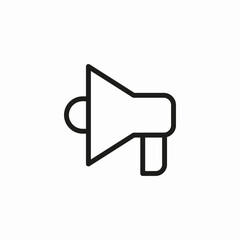 megaphone broadcast icon icon sign vector
