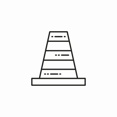 traffic cone icon icon sign vector