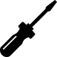 Screwdriver silhouette icon vector illustration