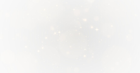 PNG Golden Light Effect, Transparent Sparkle Glow, Shiny Lens Flare with Bokeh Dust, Twinkling Star Particles and Radiant Magic Burst