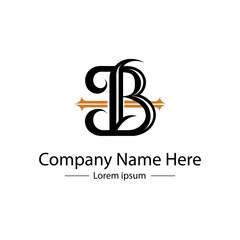 Fototapeta premium Minimalist and modern Letter mark logo design for professional business