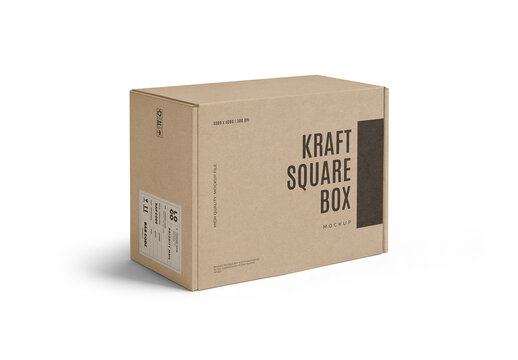 Kraft Box Mockup 7