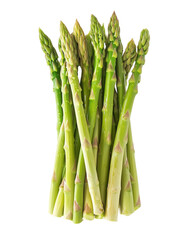 A bunch of green asparagus