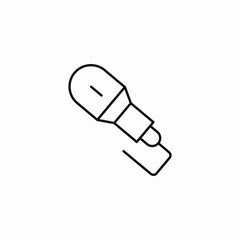 ultrasound probe outline icon sign vector
