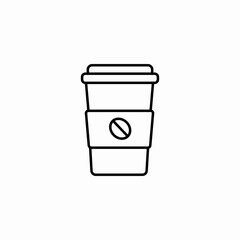 coffee to go cup icon sign vector