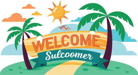 Illustration of a pair of flip flops, perfect for summer vacation