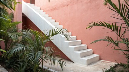 balcony with palm trees