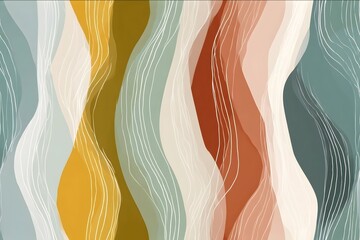 seamless abstract line pattern minimalist flowing lines soft curves inspired by spa and beauty clinic atmosphere organic and elegant strokes modern calming aes.