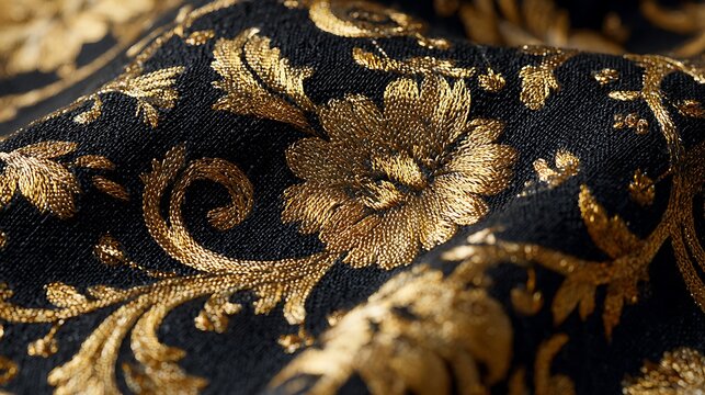 Close-up of a python with floral details and vintage textures