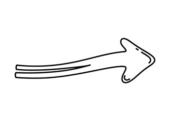 vector illustration of a black and white arrows