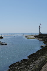 Le Pouliguen, France - July 10, 2025. The small harbor of le Pouliguen under the sun in summer. L