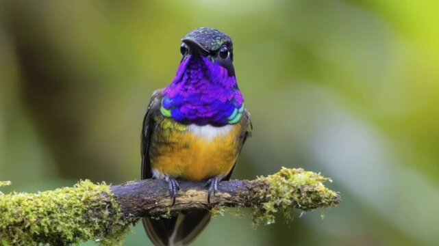 A stunning lilac-breasted roller, blue tit, and bee-eater perch on a branch, their vibrant, colorful feathers creating a beautiful tropical wildlife scene