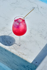 Cocktail on a light background