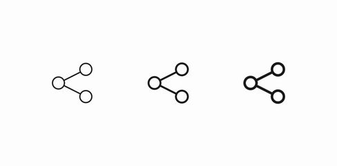 share social connection icon sign vector