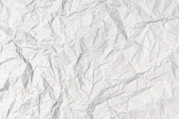 Gray Crumpled paper background texture. Full frame