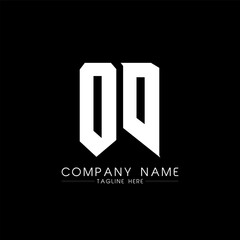 OD Letter Logo Design. Initial letters OD gaming's logo icon for technology companies. Tech letter OD minimal logo design template. OD letter design vector with white and black colors. OD