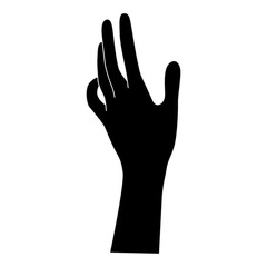 Fototapeta premium outline icon related to hand. Linear icon. Editable stroke. Vector illustration