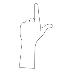 outline icon related to hand. Linear icon. Editable stroke. Vector illustration