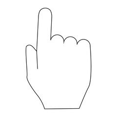 outline icon related to hand. Linear icon. Editable stroke. Vector illustration