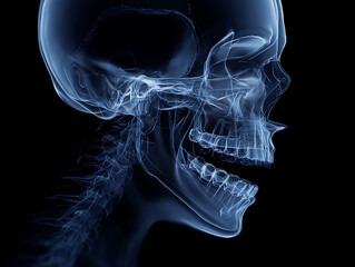 x ray of human skull