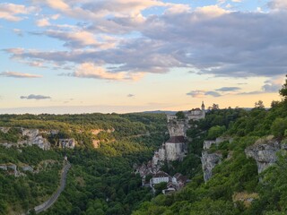 Obraz premium View of Rocamadour in summer, summer vacation