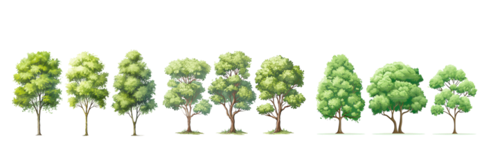 green grass isolated on white background