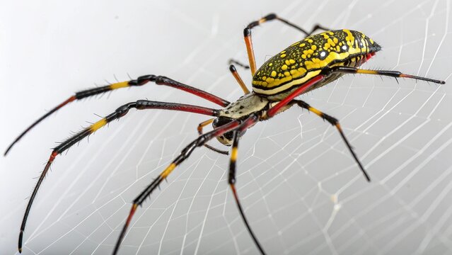 Joro Spider on studio background