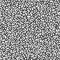 Black and white organic pattern creating a complex and intricate visual texture design