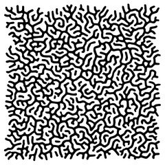 Abstract organic pattern with branching lines creating a dense and intricate design element of nature 100