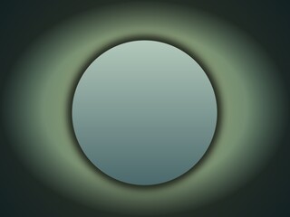 Gradient Green Circle with Glow Effect