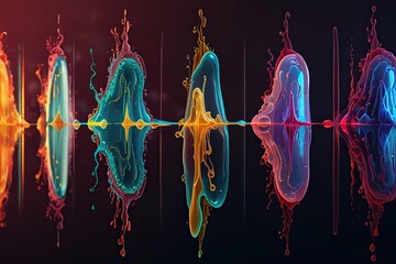 Abstract colorful random shape background 