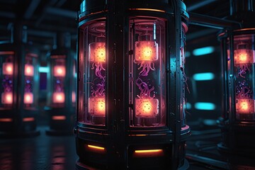 Science abstract tube background 