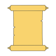 Vintage parchment scroll, ideal for historical documents, invitations, or adding a touch of oldworld charm to your project