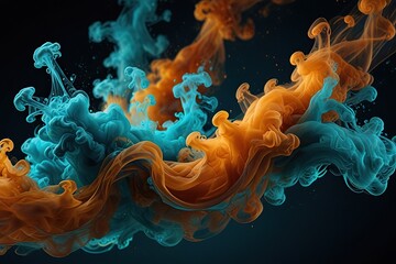 Colorfull smoke  abstract  background 