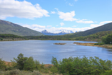 Lapataia bay landscape, Tierra del Fuego, Argentina