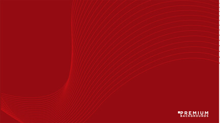 Red Abstract Wave Backgrounds Vector Presentation Designs
