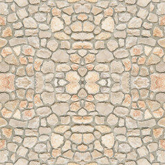 Seamless Natural Stone Wall Texture Pattern  